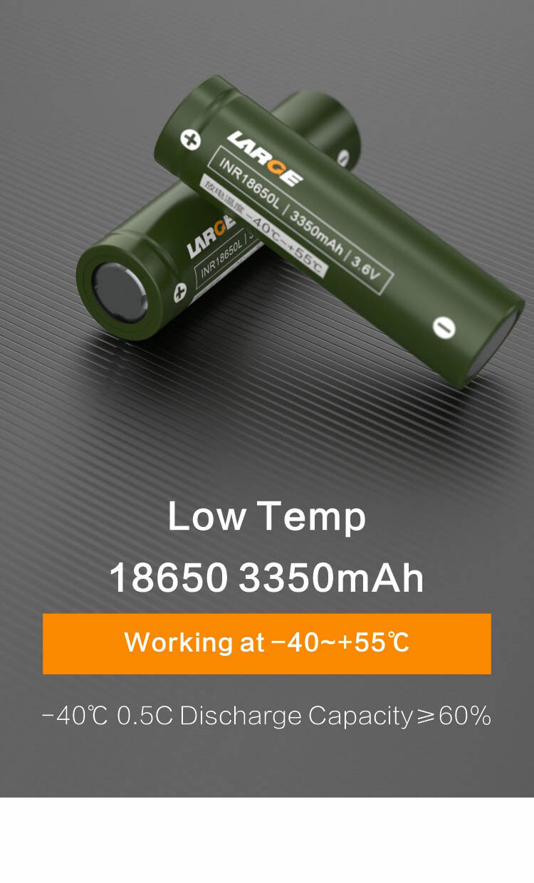 Low Temperature High Energy Density 18650 3350mah Low Temperature High Energy Density 18650 3350mah